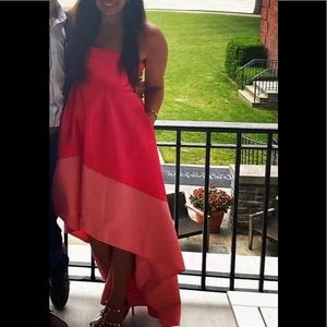 ML Monique Lhuillier Strapless A-line Dress